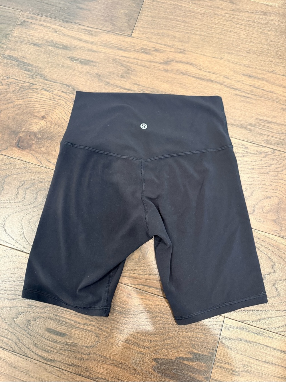 Lululemon Align Black High-Rise Biker Shorts, 8”